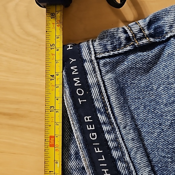Tommy Hilfiger Vintage Denim Jean's with top logo wrap around Y2K - Picture 10 of 11
